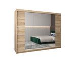 SCHWEBETÜRENSCHRANK 200/250/62 3-türig