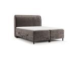BOXBETT Lunaro 200/200 cm Braun im Lotta Stoff