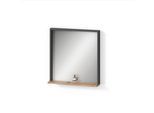WANDSPIEGEL Ortello Anthrazit/Goldkraft Eiche 57 x 60 cm mit Spiegel