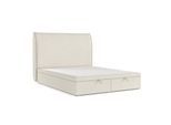 POLSTERBETT Tuvalu mit Stauraum 160/200 cm Hellbeige im Alta Stoff