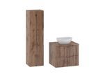 BADMÖBEL 60.6cm Tao 2er-Set Holz