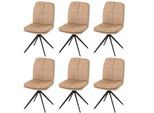 ESSZIMMERSTUHL Beige 6er-Set