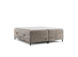 BOXBETT Theo 120/200 cm Beige im Lotta Stoff