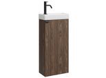 GÄSTE-WC-MÖBELSET Orion 2 Teile Walnuss Braun - 40 x 22 x 88 cm
