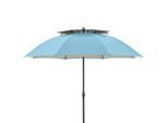 Sonnenschirm GS Windprofi Neo 200 Hellblau/Anthrazit
