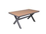 Gartentisch Silea Anthrazit/Braun ca.173x93x75cm