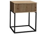 Livetastic , Eiche Artisan, Schwarz , Metall, Holzwerkstoff , 1 Schublade(n) Schubladen , 40x52x38.5 cm ,