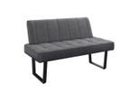 Mid.you , Grau, Schwarz , Metall, Textil , 140x86x70 cm ,