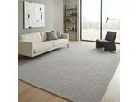 Teppich SEHRAZAT "Ada, auch als Läufer", grau, B:80cm H:10mm L:300cm, Polyester, Teppiche, Teppich, Kurzflor, robust, Wohnzimmer
