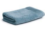 Handtuch MÖVE "Loft", blau (arctic), B:50cm L:100cm, Walkfrottee, Obermaterial: 100% Baumwolle, Handtücher, mit breiter Bordüre