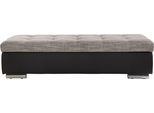 Hocker DOMO COLLECTION "TREVISO XXL: 161x60x41 cm", schwarz (schwarz, weiß, pepper), B:161cm H:41cm T:60cm, Microfaser-Primabelle (100% Polyester) / Struktur (90% Polyester; 10% Polyacryl);Kunstleder Softlux / Struktur (90% Polyester; 10% Polyacryl), Hocker, Hocker mit Stauraum Polsterhocker, mit Stauraum, auch in Cord, passend zur Serie, moderne Steppung