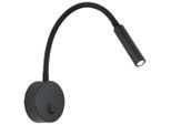 Led-wandleuchte Huoim Schwarz Max. 3 Watt