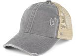styleBREAKER "Ponytail Baseball Cap Used Look mit Mesh Einsatz" 1 Stk.