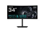 GIGABYTE Curved-Gaming-Monitor "GS34WQCA", Energieeffizienz: G, schwarz (ohne farbbezeichnung), Monitore, neig-,schwenk-, höhenverstellbar, Curved-Gaming-Monitor