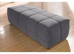 Hocker DOMO COLLECTION "BRANDON, komfortabel", grau (dunkelgrau), B:150cm H:40cm T:60cm, Kunstleder SOFTLUX;Luxus-Microfaser in Antikleder-Optik(100% Polyester);Luxus-Microfaser (100% Polyester), Hocker, Hocker, große Ausführung passend zu "Brandon", auch in Cord
