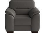 Sessel SIT & MORE "Montego", grau (mocca), B:106cm H:88cm T:90cm, Sessel, Sessel, mit Federkern