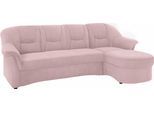 Ecksofa DOMO COLLECTION "SARAFINA 232x146 cm, auch mit Federkern für noch mehr Sitzkomfort", rosa (flamingo), B:232cm H:83cm T:146cm, Luxus-Microfaser (92% Polyester, 8% Nylon);Microfaser PRIMABELLE (100% Polyester);Microfaser PRIMABELLE (100% Polyester) / Struktur (90% Polyester; 10% Polyacryl), Sofas, Ecksofa, whlw. mit Bettfunktion, L-Form