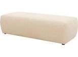 Hocker DOMO COLLECTION "BRANDON, komfortabel", beige (creme), B:150cm H:40cm T:60cm, 100% Polyester, Hocker, Hocker, große Ausführung passend zu "Brandon", auch in Cord