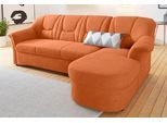 Ecksofa DOMO COLLECTION "SARAFINA 232x146 cm, auch mit Federkern für noch mehr Sitzkomfort", orange (terrakotta), B:232cm H:83cm T:146cm, Luxus-Microfaser (92% Polyester, 8% Nylon);Microfaser PRIMABELLE (100% Polyester);Microfaser PRIMABELLE (100% Polyester) / Struktur (90% Polyester; 10% Polyacryl), Sofas, Ecksofa, whlw. mit Bettfunktion, L-Form