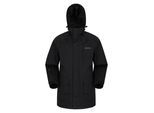 Mountain Warehouse Heren Glacier II Lange Waterdichte Jas (Zwart)