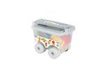 Pilsan Bausteine 03575 im Trolly 56 Teile, große bunte Bausteine, ab 12 Monaten bunt