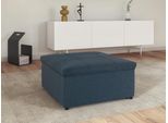 Hocker DOMO COLLECTION "SPLASH 87x87 cm, komfortabel, modernes Design", blau (dunkelblau), B:87cm H:40cm T:87cm, 100% Polyester, Hocker, Hocker
