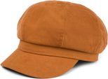 Ballonmütze STYLEBREAKER "Weiche Ballonmütze Einfarbig", Damen, braun (cognac), Obermaterial: 100% Polyester PES., Modisch, Mützen Ballonmütze