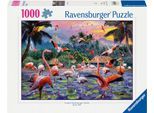 Puzzle RAVENSBURGER "Pinke Flamingos", bunt, Puzzles, KinderB:70cm H:50cm, Pappe, Made in Germany, B:70cm H:50cm