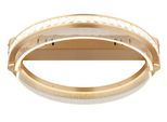 GLOBO LIGHTING Deckenleuchte "BLONDIE", gold (goldfarben), 1, Ø 40cm H: 10cm, 1 Stk., Leuchten, Deckenleuchte Gold/Kristalle, Acryl klar, dimmbar, LED 36W, Deckenleuchte