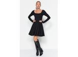 Dames Unifarben Mini Lange Avond-/Dagelijkse Slim Fit Jurken