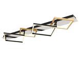 GLOBO LIGHTING Deckenleuchte "LESINA", verchromt, 1, H: 7cm, 1 Stk., Leuchten, LED Deckenleuchte für Wohn- & Esszimmer modern, Deckenleuchte