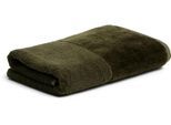 Handtuch MÖVE "MÖVE Bamboo Luxe Handtuch", grün (olive), B:50cm L:100cm, Frottier, Frottier, Handtücher, besonders weich & voluminös