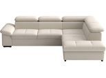 Ecksofa SIT & MORE "Viola", creme, B:249cm H:73cm T:226cm, 100% Polyester, Sofas, Ecksofa, optional Bettfunktion