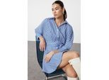 Gestreepte mini-jurk voor dames, lang, geschikt voor casual/dagelijks gebruik.