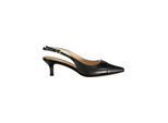 Twinset schwarze Leder Damen Sandale