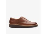 Glickly Derby Dunkelbraune Leder Schuhe