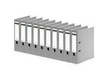 Schäfer Shop Select Ordner, DIN A4, Rückenbreite 80 mm, 10 Stück, grau