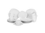 Boxxx Kaffeeservice Square Shape, Weiß, Keramik, 18-teilig, 200 ml,200 ml, Lfgb, Essen & Trinken, Geschirr, Geschirr-Sets, Kaffeeservice