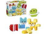 Konstruktionsspielsteine LEGO "3-in-1 Kreative Tiere (10477), LEGO DUPLO My First", bunt, Spielbausteine, Kinder, Kunststoff, Konstruktionsspielsteine, Made in Europe