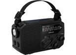PHILIPS Notfallradio "TAR1609/00 Solarradio Kurbelradio", schwarz, B:15cm H:9cm T:6,8cm, Radios, Kurbelradio, LED-Leuchte, lauter SOS-Alarm + Blinkleuchte, USB-C,USB-A, Notfallradio
