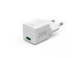 HAMA Schnelllade-Gerät "Schnellladegerät (USB-C, PD/QC, extraklein 2,9 x 2,75 x 2,75 cm, 20 W)", weiß, B:2,75cm H:2,75cm T:2,9cm, Ladegeräte, Schnelllade-Gerät
