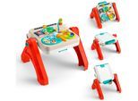 Spieltisch FISHER-PRICE "4-in-1 Spiel- & Maltisch (D, F, E, I, DU)", bunt, Spieltische, BabyB:53cm H:56cm T:49cm, Kunststoff, Spieltisch, B:53cm H:56cm T:49cm