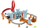 Autorennbahn HOT WHEELS "Mario Kart Bowsers Schloss-Rennbahn", bunt, Autorennbahnen, Kinder, Kunststoff, Autorennbahn, inklusive Die-Cast-Kamek