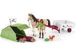 Spielfigur SCHLEICH "HORSE CLUB, Sarahs Campingausflug (42533)", bunt, Spielfiguren, Kinder, Kunststoff, Spielfigur
