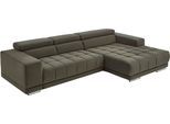 Ecksofa DIE PLANBAR "MP-IN15053 L-Form extra breiter Schenkel", olive, B:329cm H:73cm T:190cm, 100% Polyester, Sofas, Ecksofa, mit Kopfteilverstellung, wahlweise mit manueller Vorziehbank