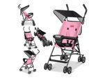 KIDIZ® Kinderwagen CITY Buggy Kinderbuggy klappbar Sportwagen Faltbar 360° 4-Zoll-Räder Inkl. Sonnen- und Regenverdeck zusammenklappbar 5-Punkt-Sicherheitsgurt ab 6 Monate