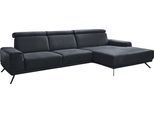 Ecksofa DIE PLANBAR "PN-EM22041 L-Form", blau (nightblau), B:335cm H:89cm T:188cm, Sofas, Ecksofa, wahlweise motorisches Canape oder Sitztiefenverstellung