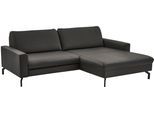 Ecksofa DIE PLANBAR "PN-EM20028 L-Form ohne Kopfstützen", schwarz, B:248cm H:89cm T:179cm, Sofas, Ecksofa, wahlweise mit motorischem Canape