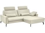 Ecksofa DIE PLANBAR "PN-EM20028 L-Form mit Kopfstützen", weiß, B:248cm H:114cm T:179cm, Sofas, Ecksofa, wahlweise mit motorischem Canape