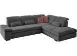 Ecksofa DIE PLANBAR "MP-IN16012 L-Form mit Federkern-Polsterung", grau, B:312cm H:85cm T:260cm, 85% Polyester;15% Nylon, Sofas, Ecksofa, inkl. Sitztiefenverstellung, optional mit Funktionen